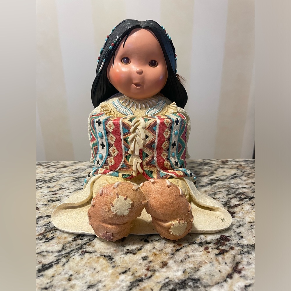 Friends of the Feather Native American Porcelain Doll